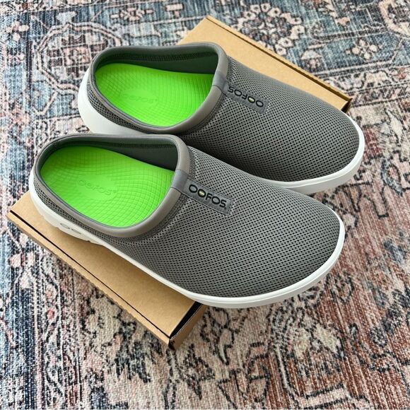 OOFOS OOCOOZIE NWT Sport Mule Men’s Size 12.5 Slate Charcoal Grey Slip-On Shoes main image 12